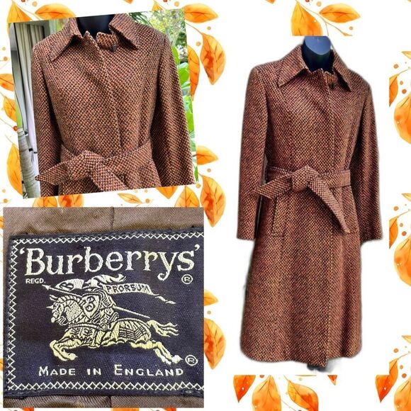 1960's Burberrys' Prorsum Irish Tweed Coat ~ A Vintage Masterpiece - Picture 1 of 16